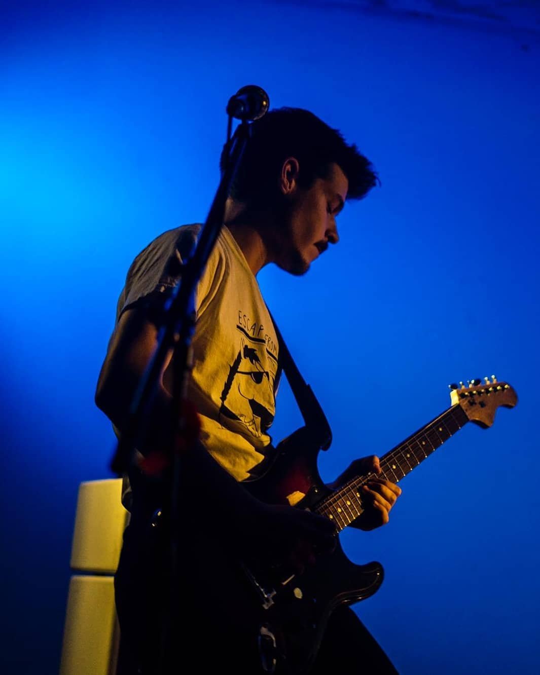 Marcos Correa playing guitar